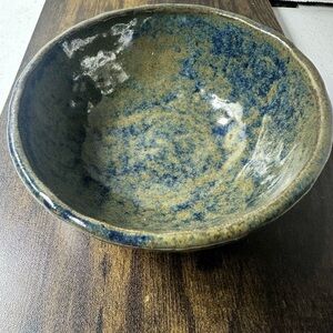 Handcrafted Ceramic Bowl - Blue and Green